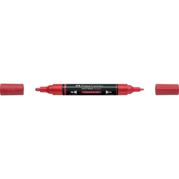 Akril marker kétvégű MULTIMARK 219 Faber-Castell eper piros