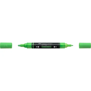 Akril marker kétvégű MULTIMARK 257 Faber-Castell neon zöld