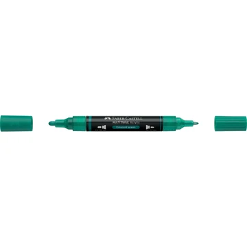 Akril marker kétvégű MULTIMARK 358 Faber-Castell smaragdzöld 