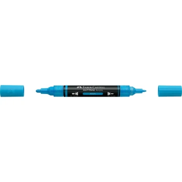 Akril marker kétvégű MULTIMARK 448 Faber-Castell azúrkék 