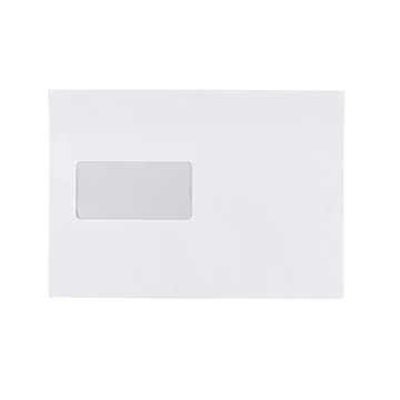 Boríték LC/5 enyvezett bélésnyomott bal ablakos 45x90mm 162x229mm B20A60 Bluering® fehér