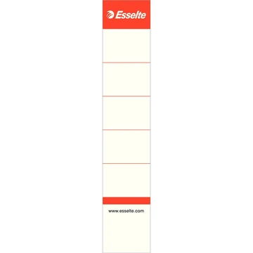 Cserecímke iratrendezőhöz, kétoldalas 30x158mm, Esselte fehér 10 db/csom