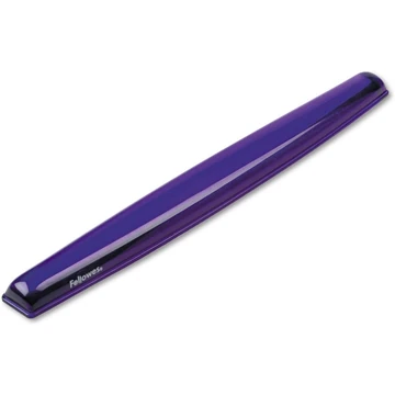Csuklótámasz billentyűzethez, géltöltésű, Fellowes® Crystal Gel, lila