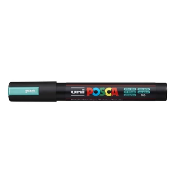 Dekormarker 1,8-2,5mm, Uni Posca PC-5M metál zöld