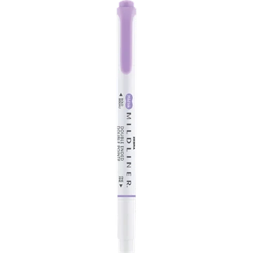 Ecsettoll kétvégű Zebra Mildliner Cool & Refined, lila