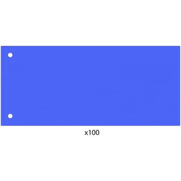 Elválasztócsík, 24x10,5 cm, 100 db/csomag PP Economix kék