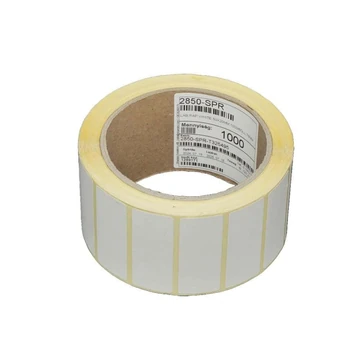 Etikett címke thermo, 20x32mm, tekercses, 2500 címke/tekercs fehér