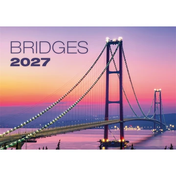Falinaptár képes 450 × 315 mm, Bridges Dayliner 2027.