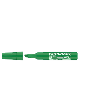 Flipchart marker vízbázisú 1-4mm, vágott Artip 12 zöld