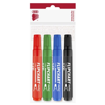 Flipchart marker készlet vízbázisú 3mm, kerek Artip11XXL, 4 klf.szín