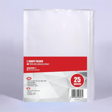 Genotherm `L` A4, 130 micron víztiszta Bluering 25 db/csomag,