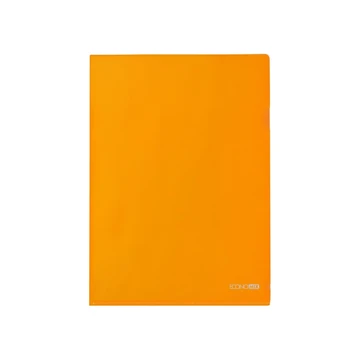 Genotherm `L` A4, PP 180 micron fényes, víztiszta, Economix narancssárga  10db/csomag