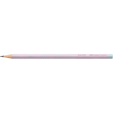 Grafitceruza B, háromszögletű GRIP 2001 Faber-Castell rózsa-égkék test