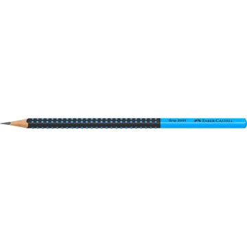 Grafitceruza HB,kéttónusú háromszögletű GRIP 2001 Faber-Castell fekete/kék test
