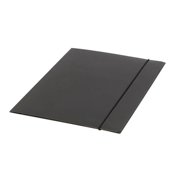 Gumis mappa A4, 400g. karton Glossy fekete