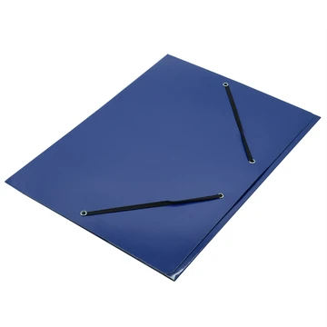 Gumis mappa A4, 400g. karton Glossy kék
