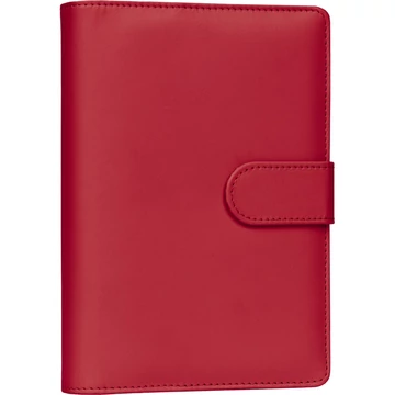 Gyűrűs kalendárium heti beosztású bright red 125x190mm, Presco