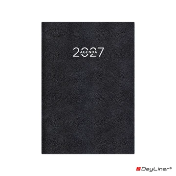 Határidőnapló Animal A5 heti, fehér lapokkal Toro fekete Dayliner 2027.