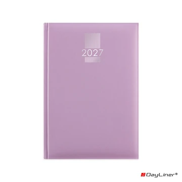 Határidőnapló MyPastel A5 heti, krémszínű lapokkal lila Dayliner 2027.