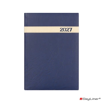 Határidőnapló The Boss B5 heti, fehér lapokkal kék Dayliner 2027.