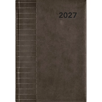 Határidőnapló Tucson A5 napi, fehér lapokkal fekete Dayliner 2027.