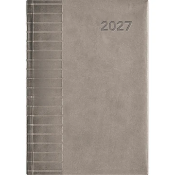 Határidőnapló Tucson A5 napi, fehér lapokkal szürke Dayliner 2027.