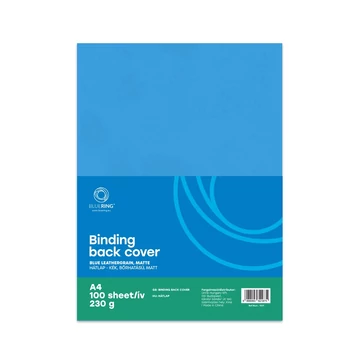 Hátlap, A4, 230 g. bőrhatású 100 db/csomag, kék Bluering®