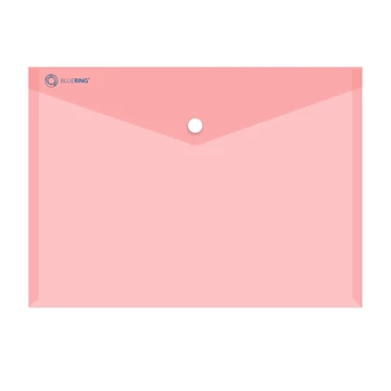 Irattartó tasak A4, PP patentos Bluering® transzparens piros