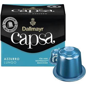 Kávékapszula Nespresso kompatibilis, Dallmayr Lungo Azzurro 10db kapszula
