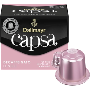 Kávékapszula Nespresso kompatibilis, Dallmayr Lungo Decaffeinato 10db kapszula