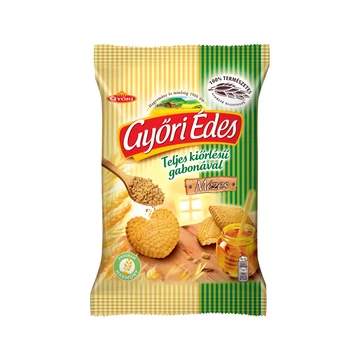 Keksz, 150 g, teljes kiőrlésű, Győri édes, mézes
