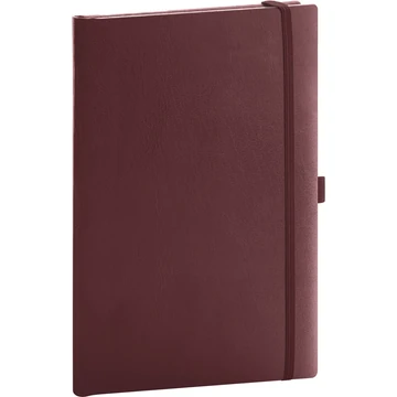 Klasszikus notesz Balacron borítással red, vonalas, 15x21cm, Presco