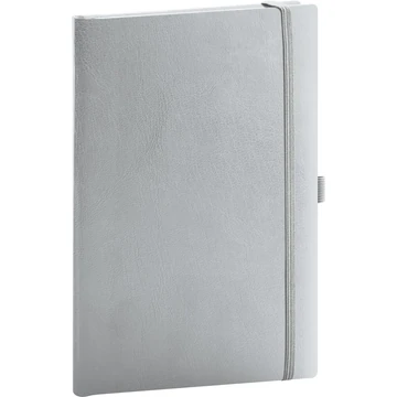 Klasszikus notesz Balacron borítással silver, pontozott, 15x21cm, Presco