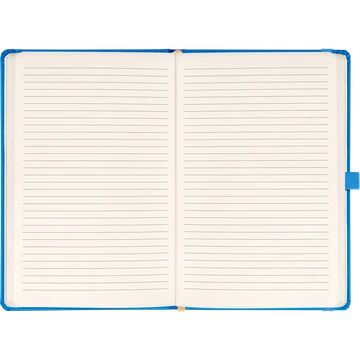 Klasszikus notesz Taggia borítással Blue, vonalas, 13x21cm, Presco