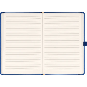Klasszikus notesz Taggia borítással Dark blue, vonalas, 13x21cm, Presco