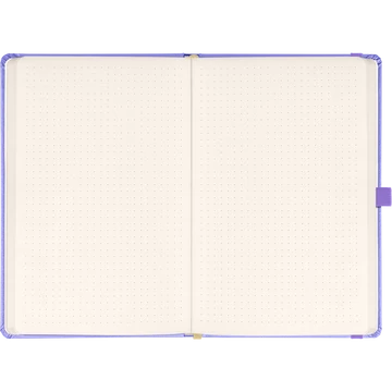 Klasszikus notesz Vivella borítással Lila, pontozott, 13x21cm, Presco