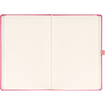 Klasszikus notesz Vivella borítással Pink, pontozott, 13x21cm, Presco