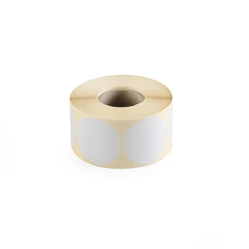 Etikett címke, 50mm, körcímke tekercses, 1000 címke/tekercs fehér