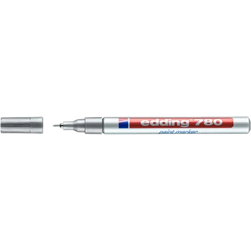 Lakkmarker 0,8mm, kerek Edding 780 ezüst