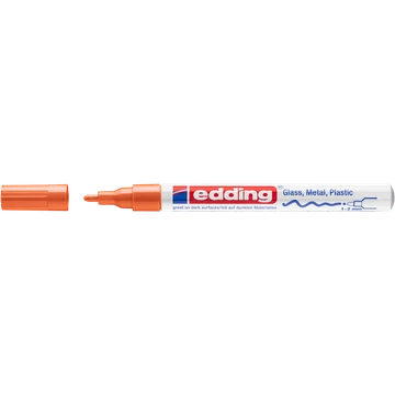 Lakkmarker 1-2mm, kerek Edding 751 narancs