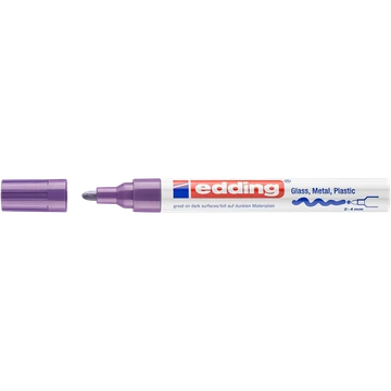 Lakkmarker 2-4mm, kerek Edding 750 lila