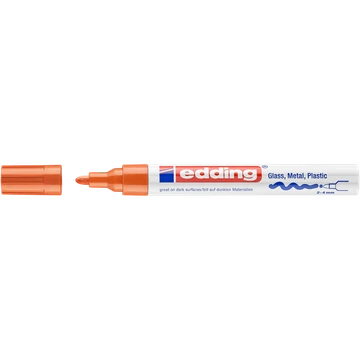 Lakkmarker 2-4mm, kerek Edding 750 narancs