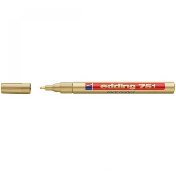 Lakkmarker 1-2mm, kerek Edding 751 arany