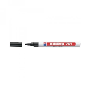 Lakkmarker 1-2mm, kerek Edding 751 fekete