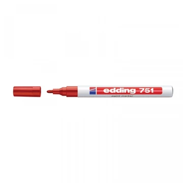 Lakkmarker 1-2mm, kerek Edding 751 piros