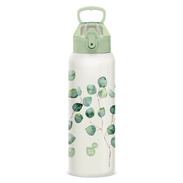 Műanyag duplafalú fémkulacs 700ml Ars Una Botanic Leaf