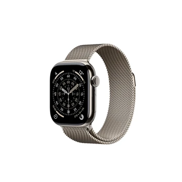 Okosóra APPLE Watch S10 Cellular 42mm Natural titanium Case with Natural Milanese Loop