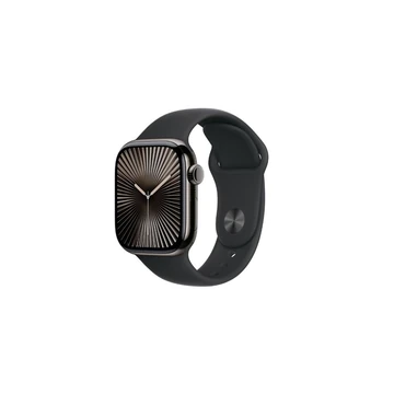 Okosóra APPLE Watch S10 Cellular 42mm Slate titanium Case with Black Sport Band - S/M