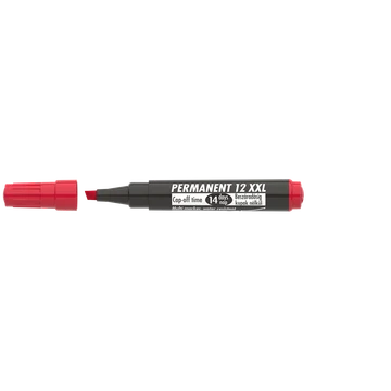 Alkoholos marker 1-4mm, vágott Ico 12XXL piros