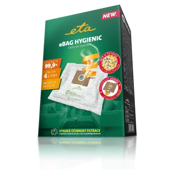 Porzsák textil 5 db/doboz ETA eBAG HYGIENIC 9600 68010